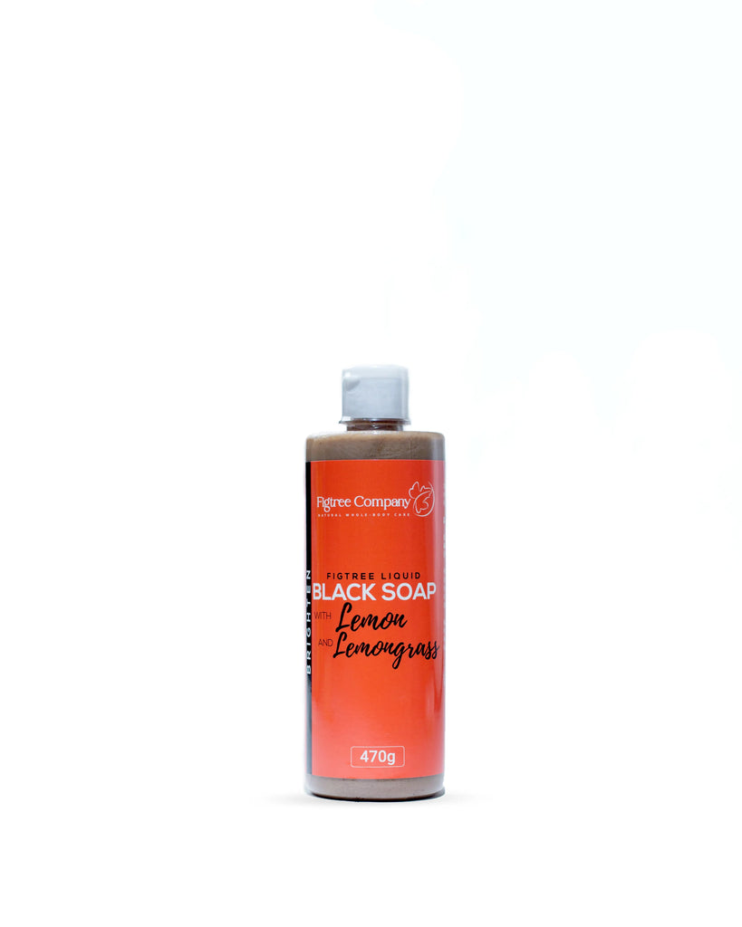 Figtree Liquid Black Soap with Lemon and Lemongrass