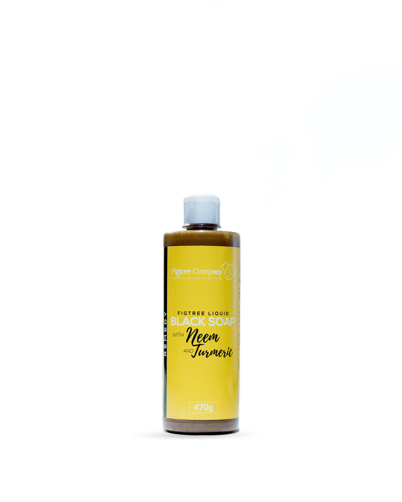 Figtree Liquid Black Soap with Neem and Turmeric