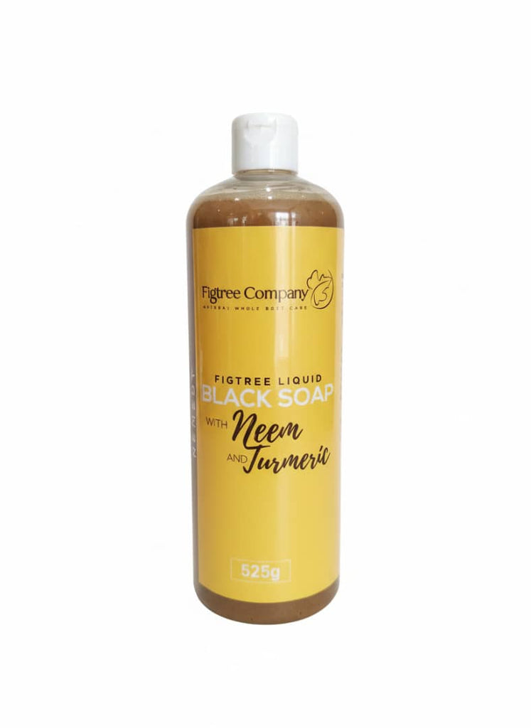 Figtree Liquid Black Soap with Neem and Turmeric 525g
