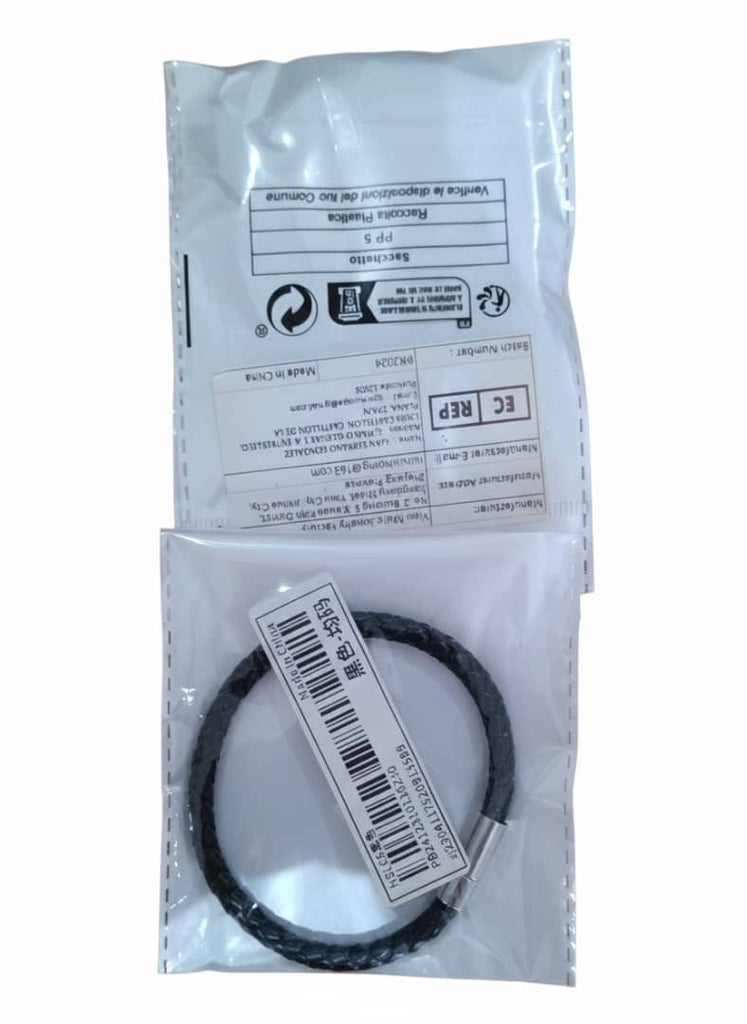 Figtree Simple Snap Bracelet for Men (Black)
