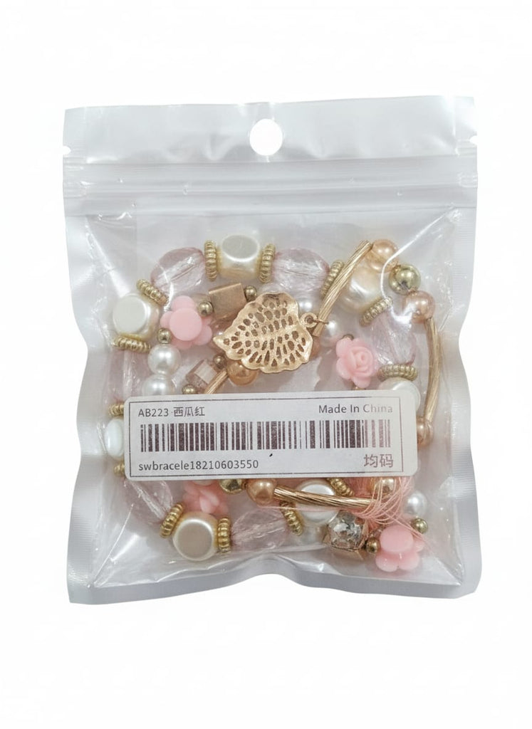Figtree Tassel & Leaf Charm Bracelet