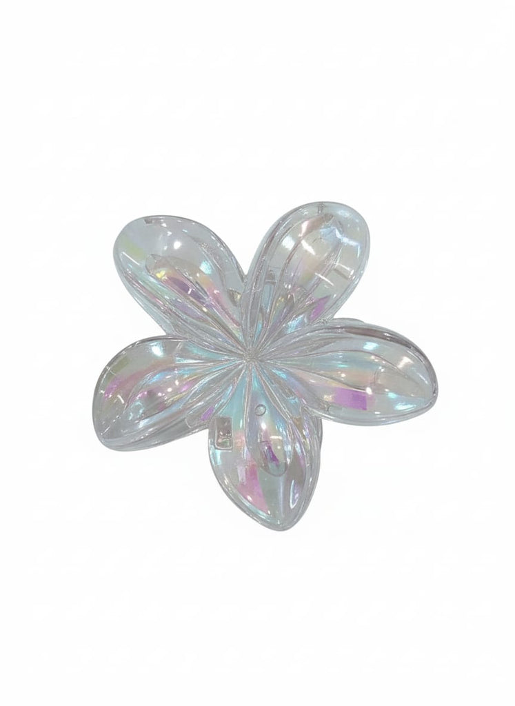 Figtree Transparent Jelly Flower Hair Clip