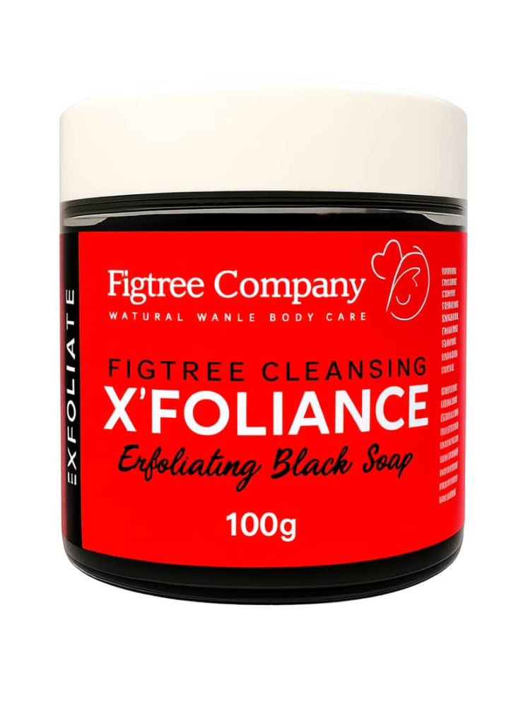 Figtree X'foliance Exfoliating Black Soap 100g